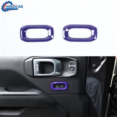 Door Lock Switch Button Ring Cover Trim Accessories for Jeep Wrangler JL JT 18+