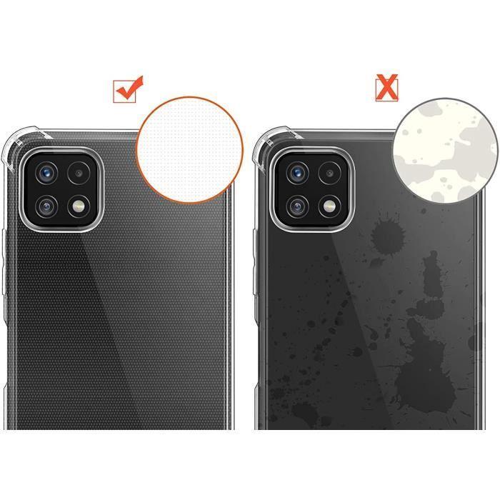 Coque Antichoc - Phonillico - Samsung A22 5G - Silicone Souple - Protection Renforcée - Transparent