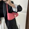 Simple Texture Solid Color 2025 Love Autumn Casual Shoulder Underarm Small Square Bag