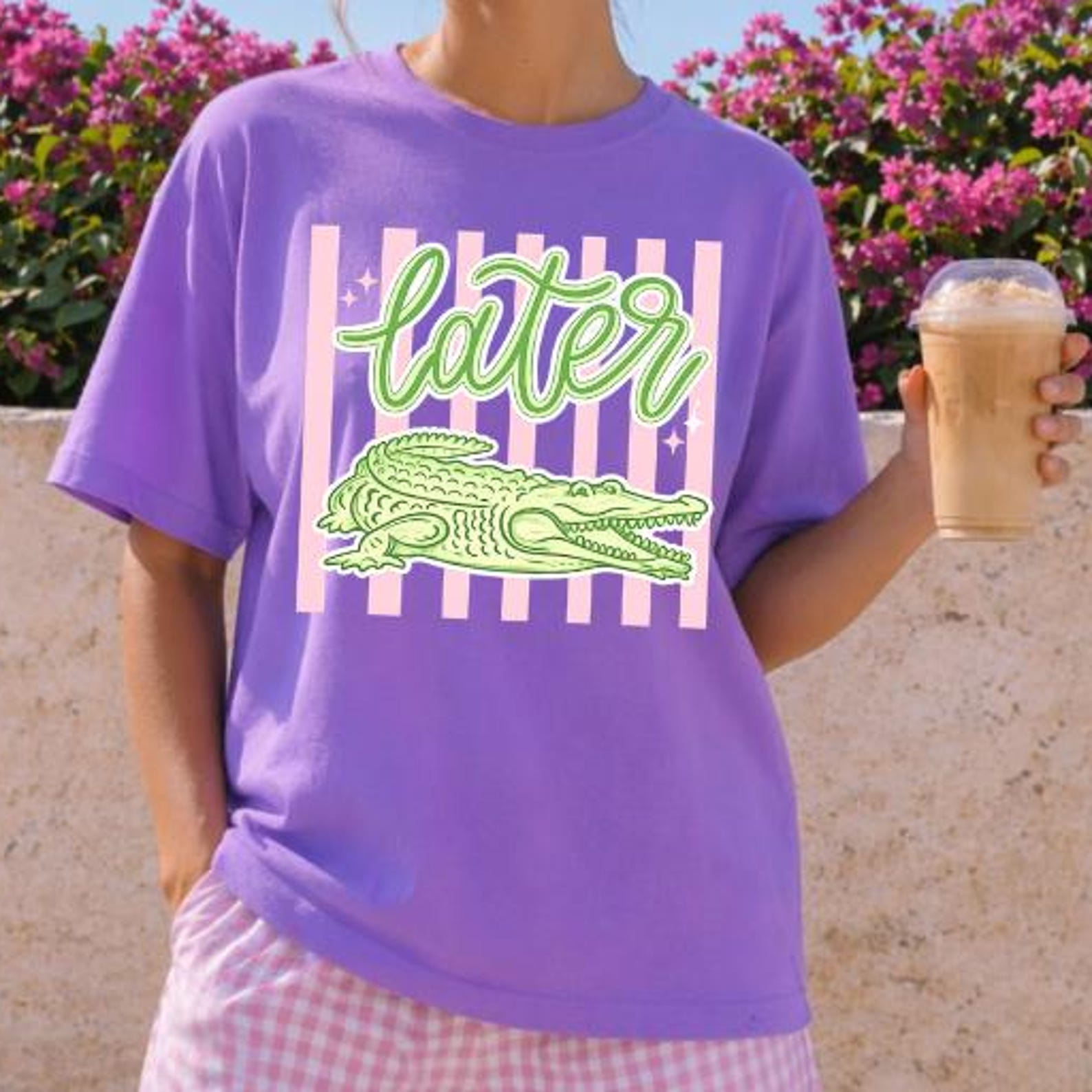Comfort Colors Later Gator Shirt, Funny Alligator T-Shirt, Vintage Crocodile Tee, Florida Lover Top, Crocodile Shirt, Vacation Shirt 2XL