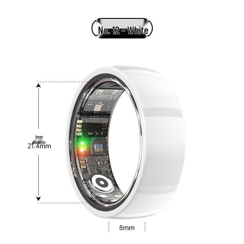 Smart Ring: Heart Rate, Blood Oxygen, Sleep Monitor & Waterproof Pedometer