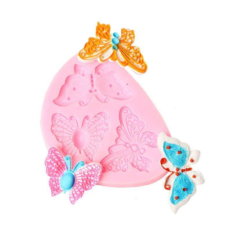 Silikonová forma Dort ve tvaru motýla Fondán Sušenky Pečivo Forma na čokoládu Pomůcky na zdobení dortů
