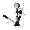 SucceBuy Diesel Fuel Injector Nozzles Tester with Dual Scale Gauge 6000PSI Engine Fuel Tester Repair Tool for Car Tractor Truck
