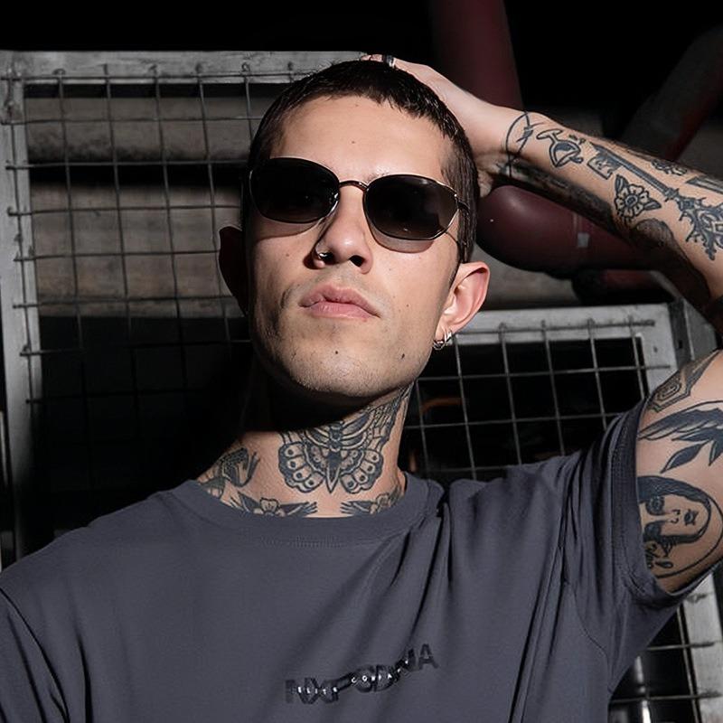 American Street Retro Small Face Metal Frame Fashion Unisex Sunglasses