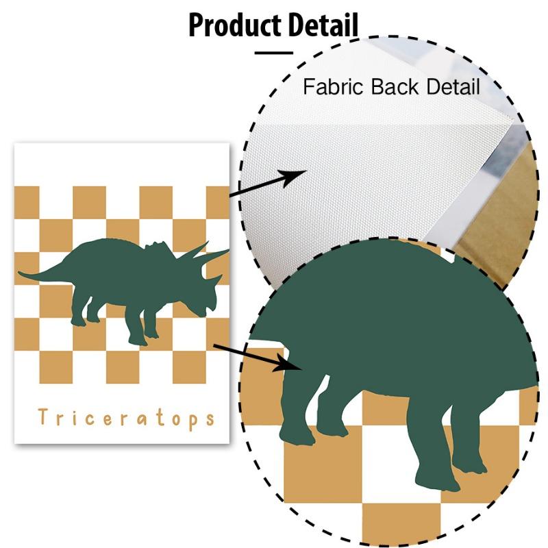 Tyrannosaurus Rex Triceratops Jurazeit Poster und Drucke Dinosaurier Wandkunst Leinwandmalerei Bilder Baby Kinderzimmer Dekor
