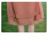 Chinese Inspired Two-Piece Short Sleeve Dress for Middle-Aged & Elderly Women - Summer Solid Color Trendy Mid-Length Skirt