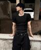 Siaosiko Pigment Henley Neck Muscle Fit Short Sleeve