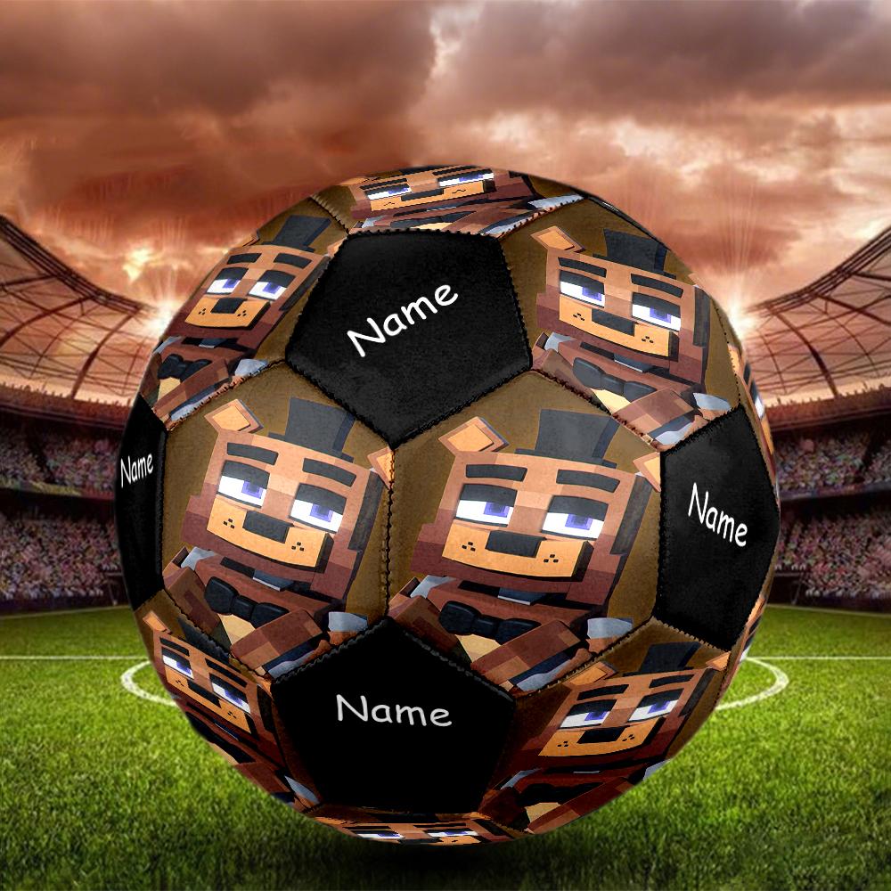 Custom Name Freddy Theme Size 5 Soccer Ball, Suitable for Both Indoor and Outdoor Matches, a Gift Suitable for Everyone.