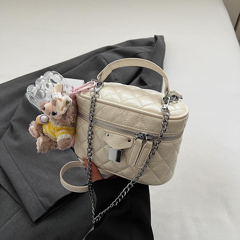 Premium Sense Küçük Kokulu Rüzgar Eşkenar Dörtgen Zincirli Taşınabilir Kutu Çanta Kadın Yabancı Stil Çok Yönlü Omuz Askılı Postacı Çantası