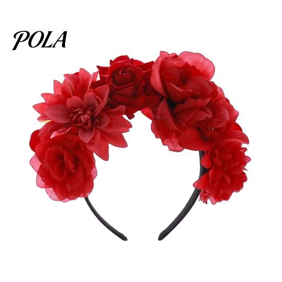 Dance Headband 3D Flowers Hair Hoop, Halloween Party Headband, Simulated Long-lasting Hairband Rose for Vacation Accessories Gift Photogenic Accessory
