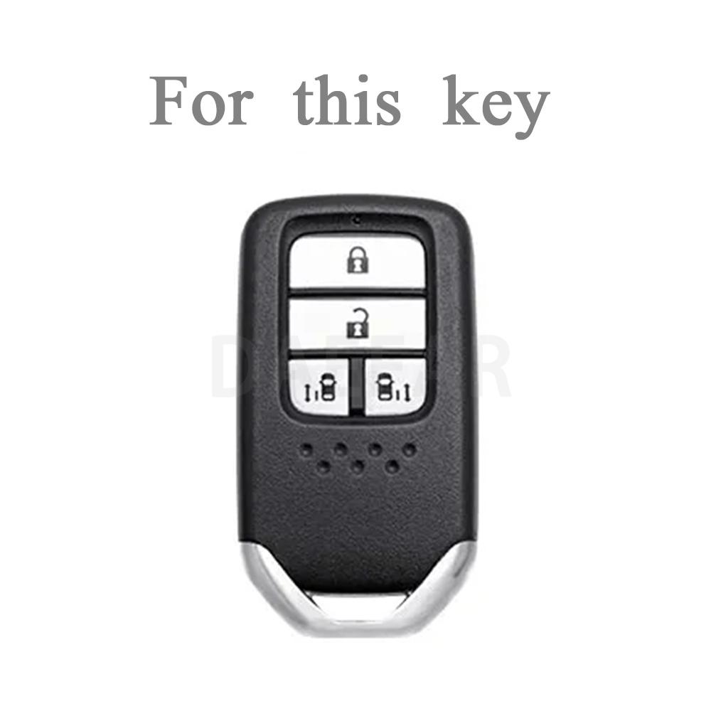 TPU Car Remote Key Case Cover for Honda Vezel City Civic Jazz BRV BR-V HRV Protector Shell Fob Keychain Auto Accessories