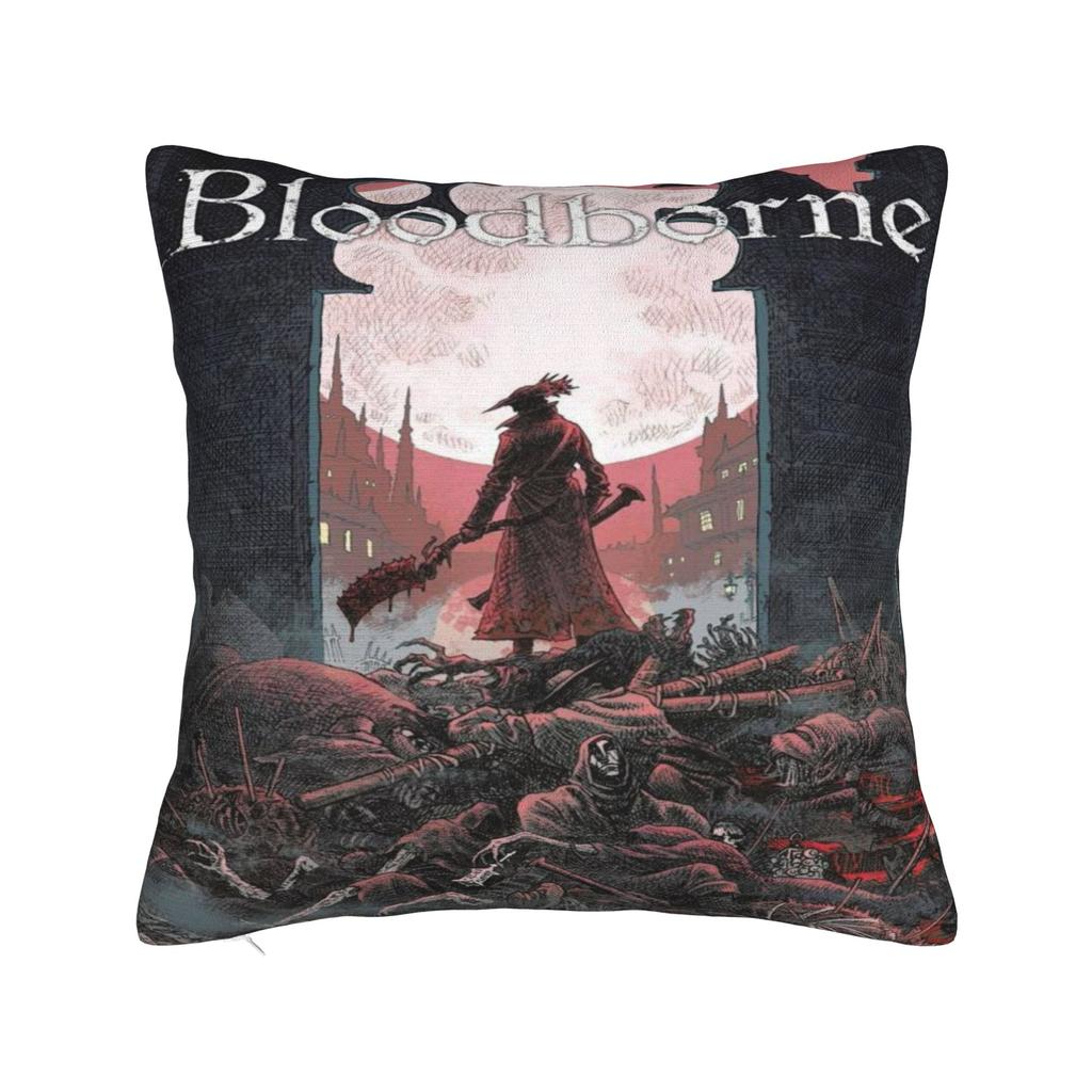 Bloodborne  Printing Pillowcase Cushion Cover  Throw Pillow Cover Y2K Seater Decor Zippered Multi-Size
