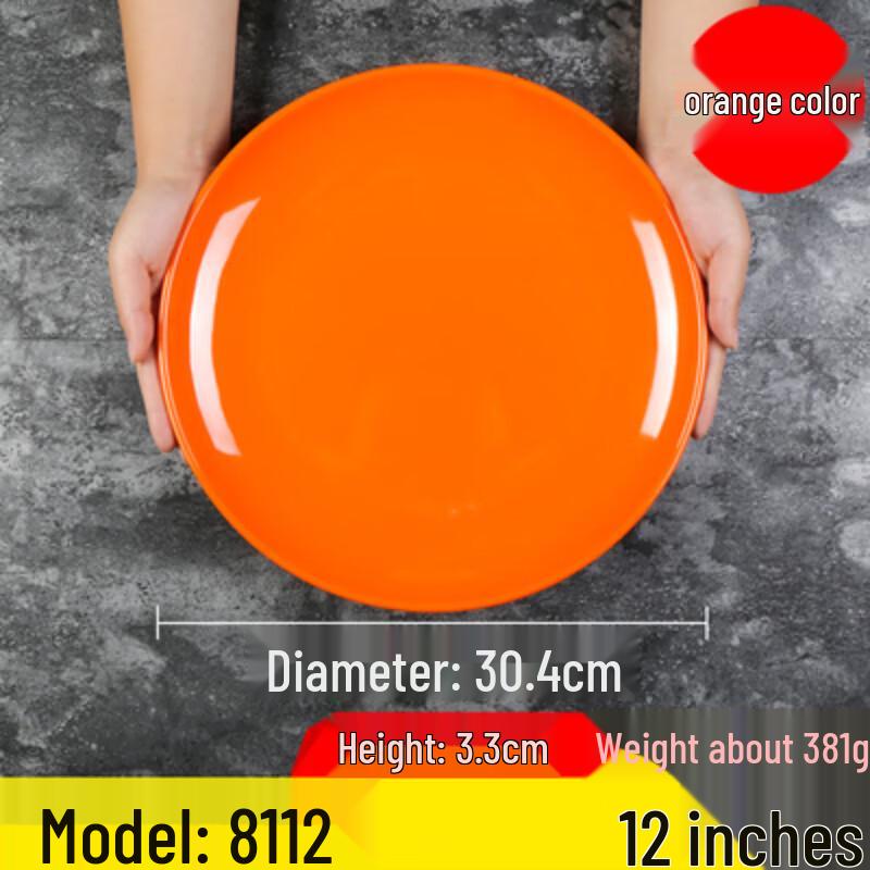 Naiduo Round Melamine Dinner Plates (Set of 2)