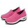 Frühling und Sommer neue Schaukel-Schuhe atmungsaktive Mesh-Freizeit-Sportschuhe dicksohlige rutschfeste weichsohlige Damenschuhe einschlupf