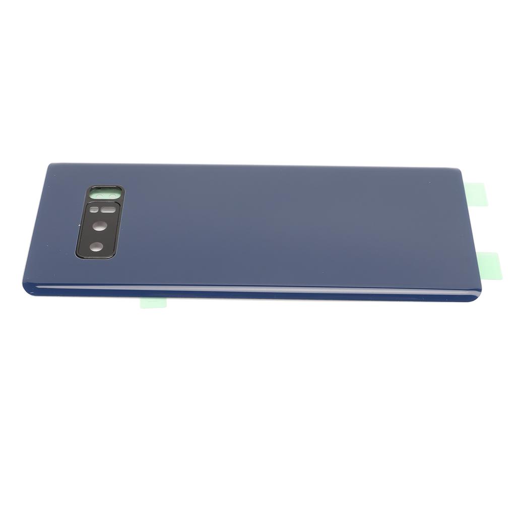 Phone Back Rear Panel Glass with Pre Installed Camera Lens Phone Rear Cover Door for Samsung Galaxy Note 8 SM N950 Blue