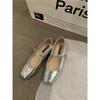 Summer Women Flats Fashion Square Toe Shallow Mary Jane Shoes Soft Casual Ballet Shoes Slingback Shoes Comfortable