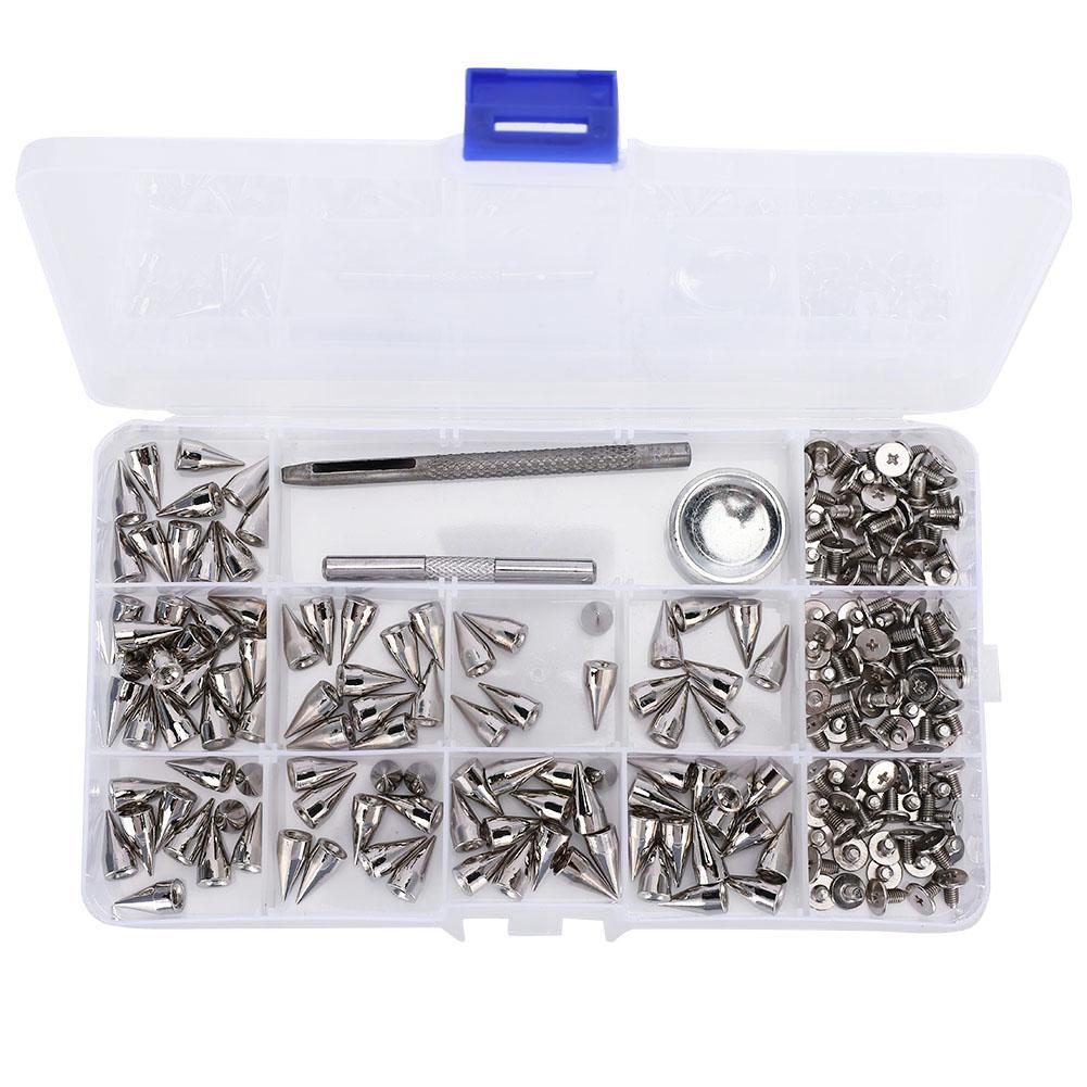 Punk Spikes DIY Zinc Alloy Cone Craft Spot Leather Clothing Rivets Tool 7 X 14MM