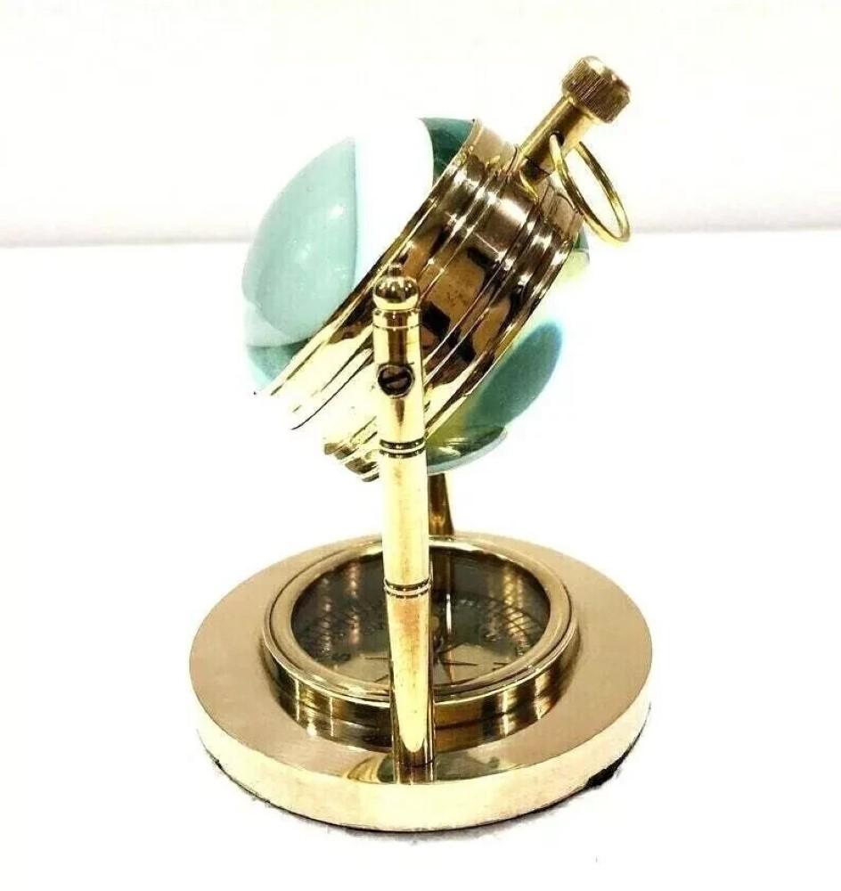 Clock Desk Vintage Table Top Antique Tabletop Brass Decorative Gift