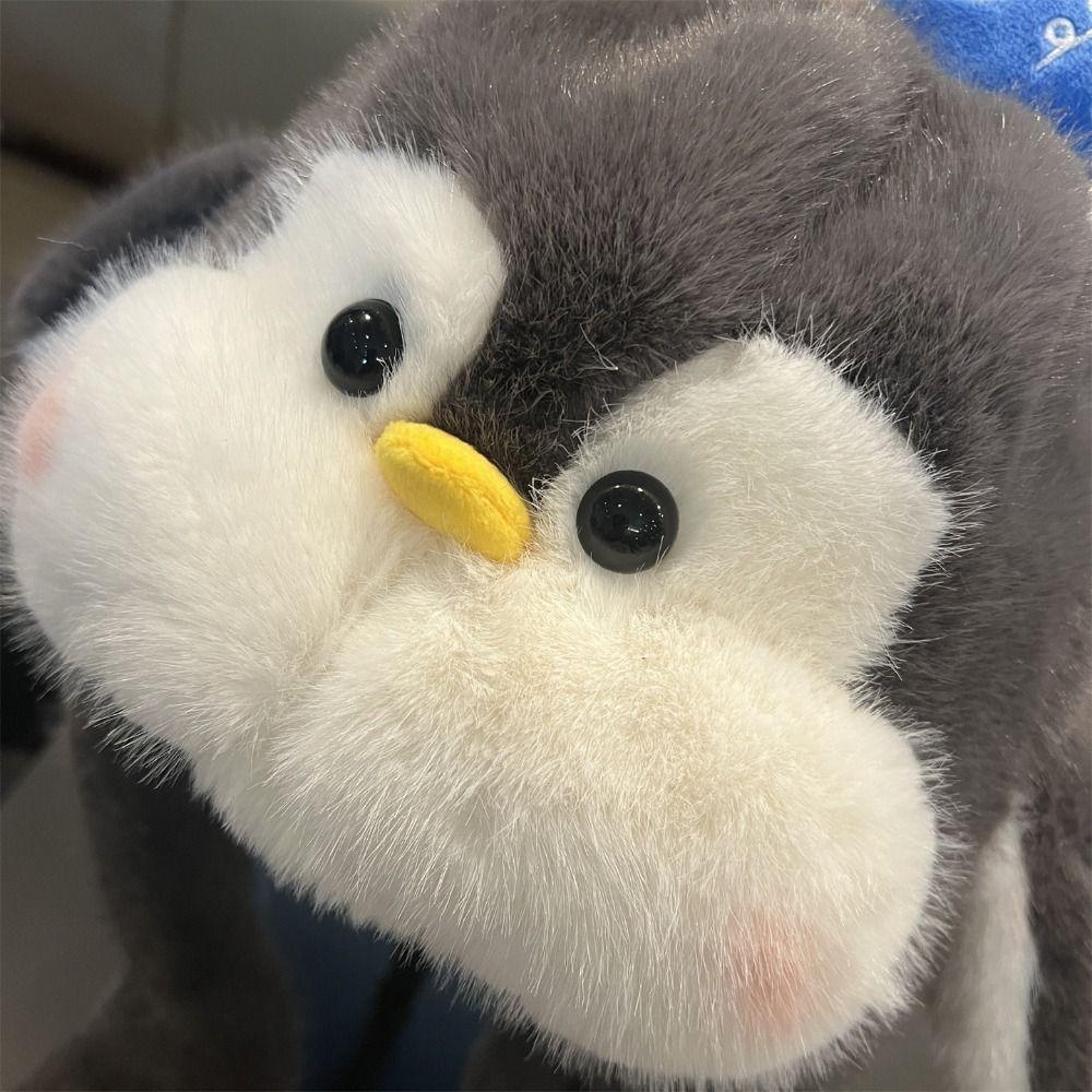 Solid Color Penguin Ear Moving Hat Fluffy Children Plush Pullover Cap  Outdoor Sport
