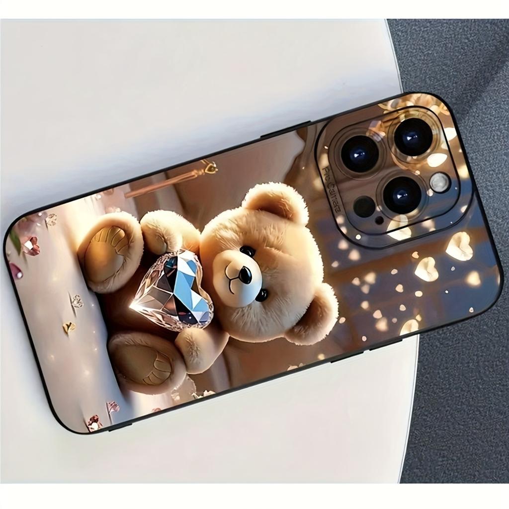 Little Bear Hugs Diamond Children's Eye Lens phone case cover for iphone