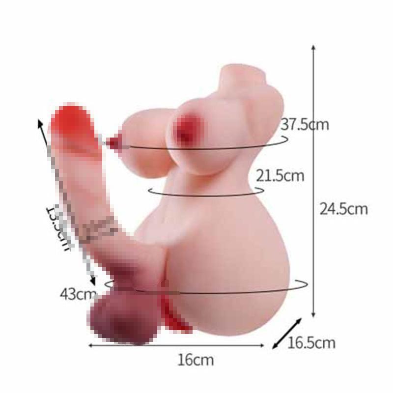 Realistische Brust+Penis+Vagina + Anus 4-in-1 Männer Frauen Schwul TPE Halbkörper Sexpuppe Weiche Lebensechte Haut Erwachsenenspielzeug Masturbator Produkte