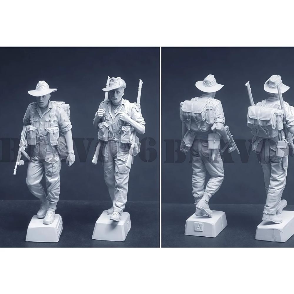 Zestaw modelarski żywiczny 1/35, temat militarny, II wojna światowa Chindit niezłożony i niepomalowany GK, 1885R