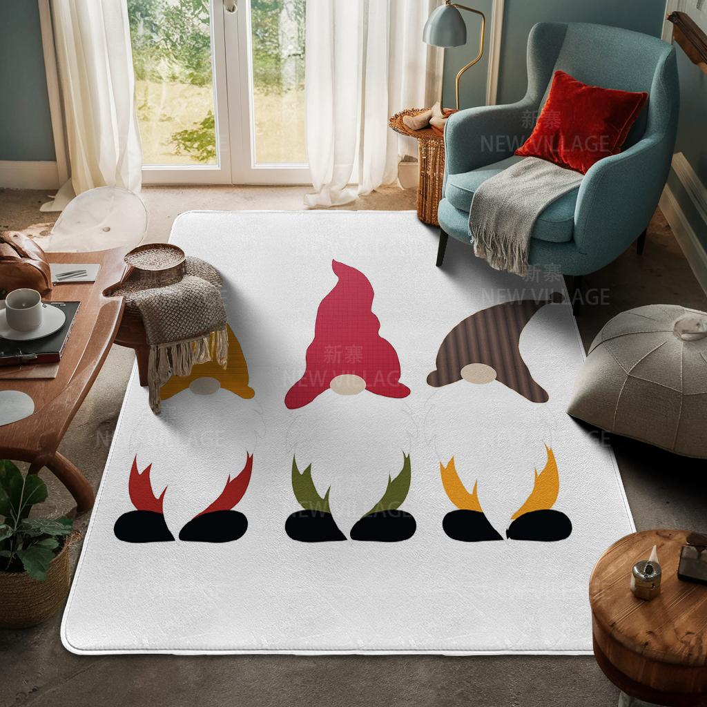 House Entrance Carpet Home Door Mat Living Room Bath Foot Bathroom Non-slip Water Absorption Rugs Bath Merry Christmas Winter