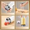 GIANXI 200ML/500ML High Borosilicate Glass Seasoning Jar Household Transparent Rotating Seasoning Bottle Kitchen Accessories