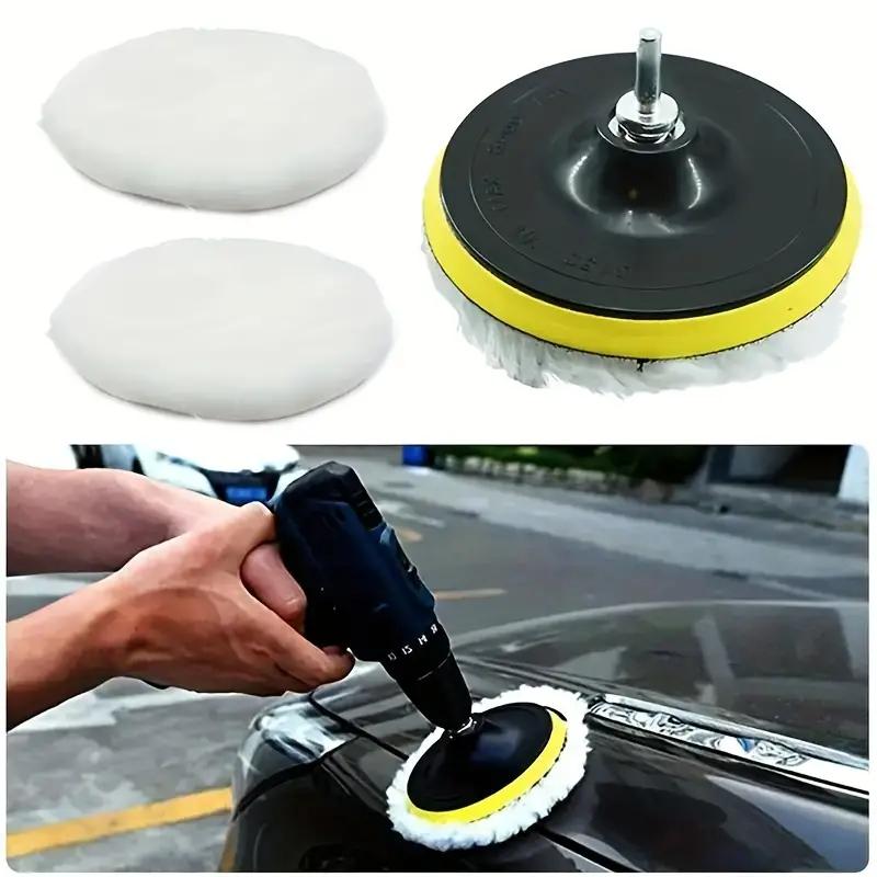 5pcs Car Polishing & Waxing Kit, Universal Iron Model, Premium Sponge Discs for Vehicle Detailing and Maintenance