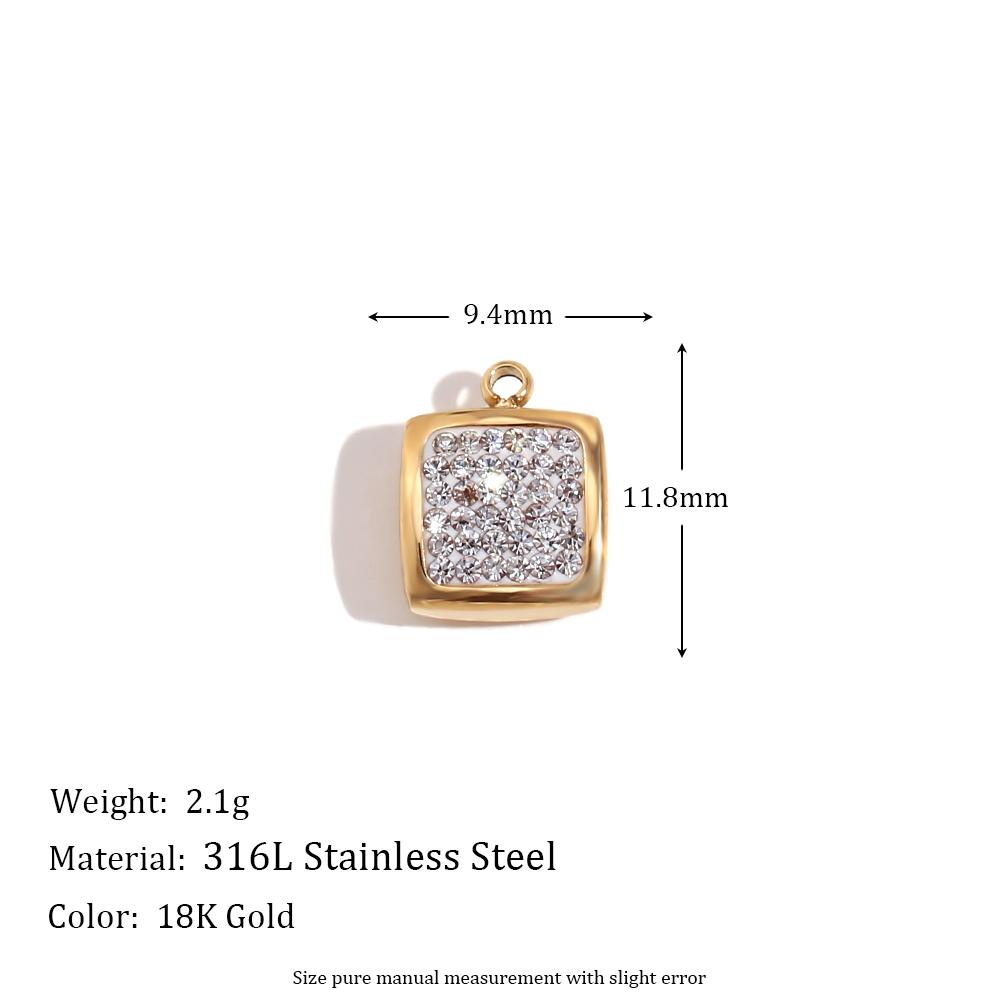 MamacitaSlay Lovely Diy Colored Zircon Keys Heart Aircraft Sun Stars Rainbow Stainless Steel Charms For Jewelry Making For Women