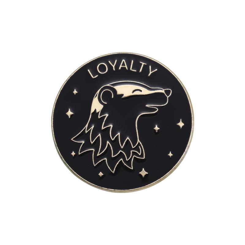 Courage Loyalty Wisdom Ambition Enamel Pins Custom Brooches Lapel Badges Magic School Jewelry Gift for Kids Friends