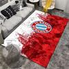 "FC Bayern Munich Logo Carpet, Red and White Splatter Design Rug" Suitable for use as an anti-slip for living room bedroom sofas