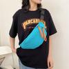 Crossbody-väska Enkel och mångsidig bröstväska ins Modemärke Liten kroppsväska Casual Japansk lätt sport löparväska