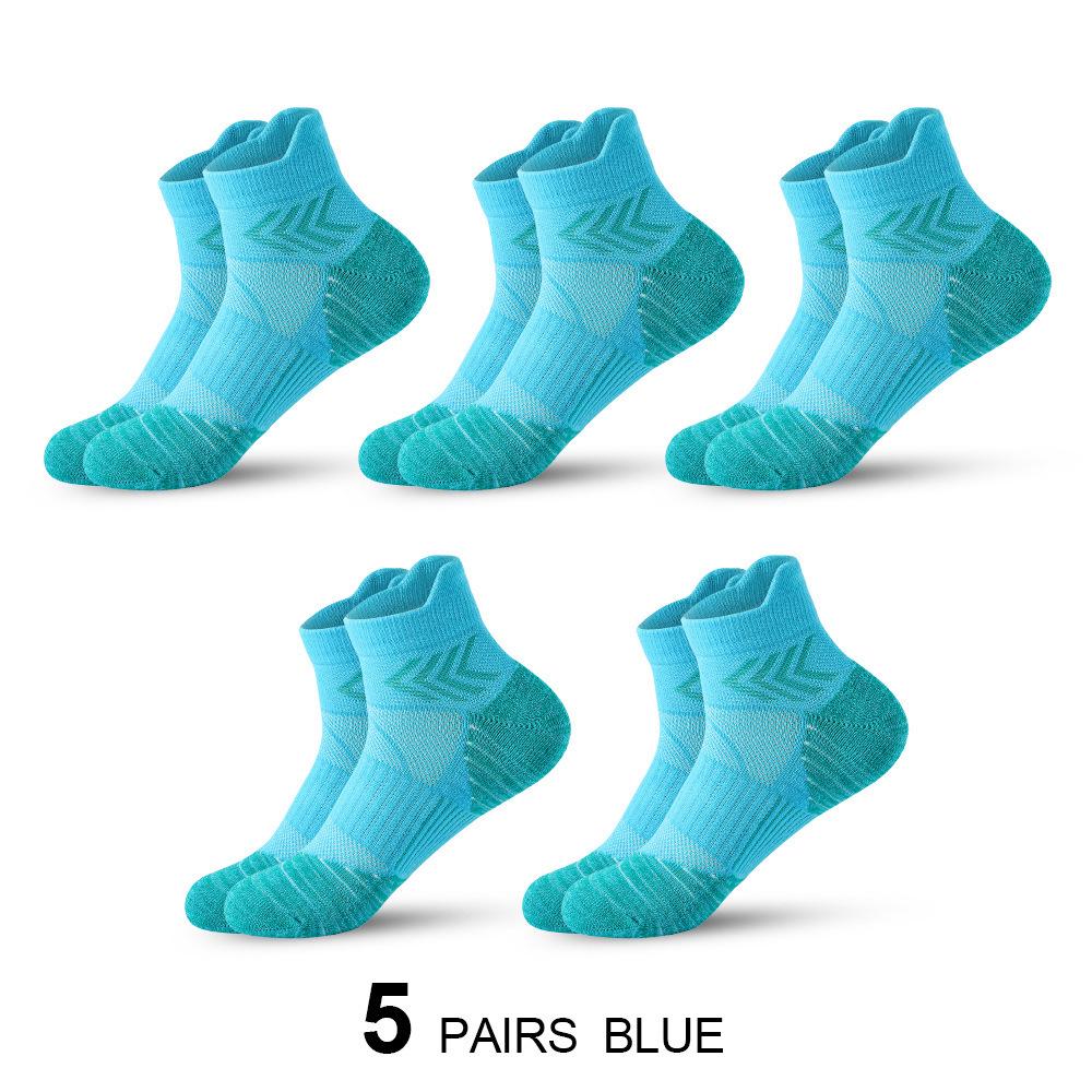 Unisex Sports Socks: Short, Terry Loop Bottom for Basketball, Running, Fitness, and Badminton.