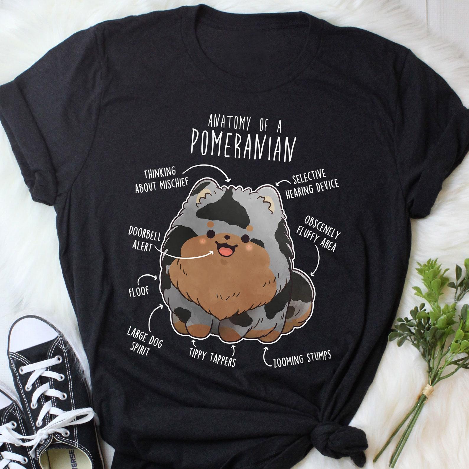 Blue Merle Pomeranian Shirt, , Funny Dog Lover Gift, Cute Pom T-shirt, Pomeranian Tshirt, Pet Tee, Pomeranian Mom, Dog Dad 160