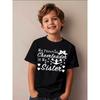 Europäische Größen Mein Lieblings-Cheerleader Ist Meine Schwester, ein Kurzarm-T-Shirt mit Familien-Slogan für Kinder-Freizeitkleidung