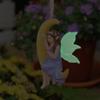 Artistic Moon Resin Fairy Figurines Moon Swing Statues for Garden and Indoor Sculpture Decoration