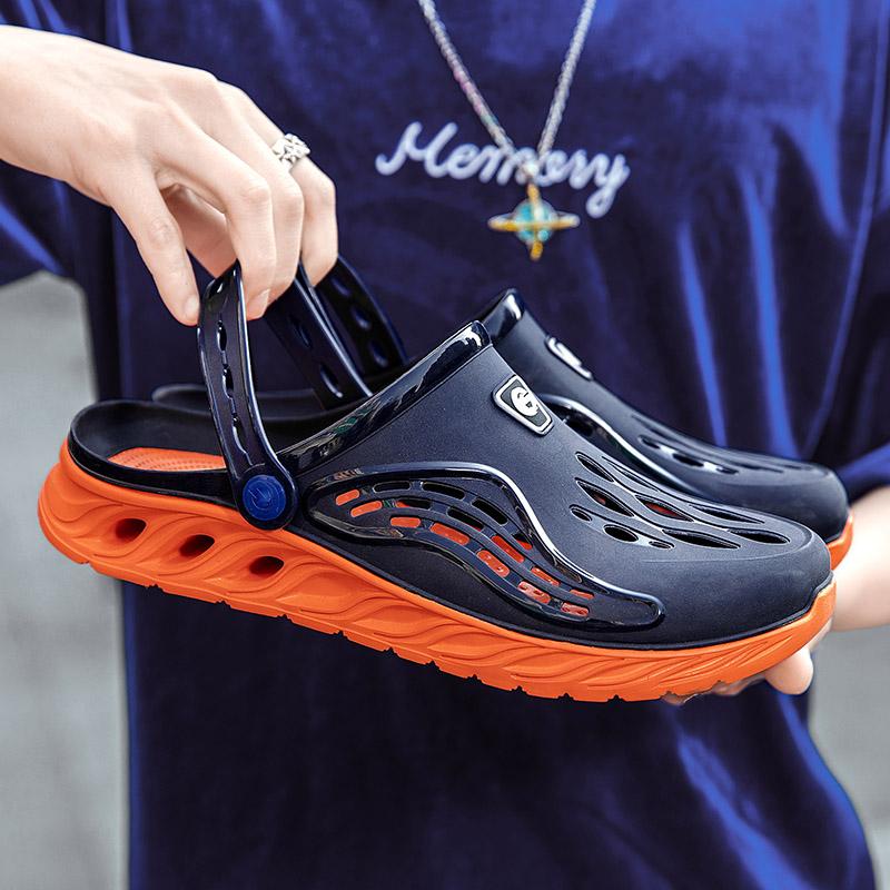 Men's Casual Sandals Breathable Comfortable Versatile Men's Slippers Fashionable Trendy Non Slip Flat Shoes for Men Slippers