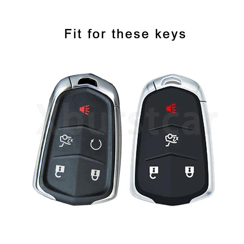 Tpu Car Remote Key Case Cover For Cadillac Ats-L Xts Xt5 Xt4 Xt6 Cts Ct6 Ats 28T Srx Elr Esv Escalade Shell Fob Auto Accessories