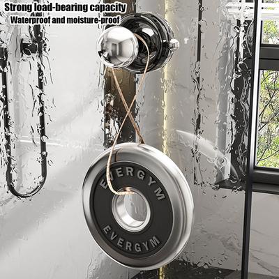 Maniglia a Ventosa per Porta Bagno Porta Scorrevole in Vetro Frigorifero Armadietto Coperchio WC Maniglia a Ventosa