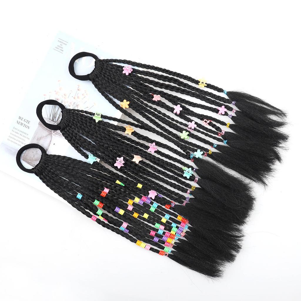 Synthetic 12braids Braided Ponytail Hair Extension For Women/Kids Hair Braids Extensions Hairpieces Ponytails