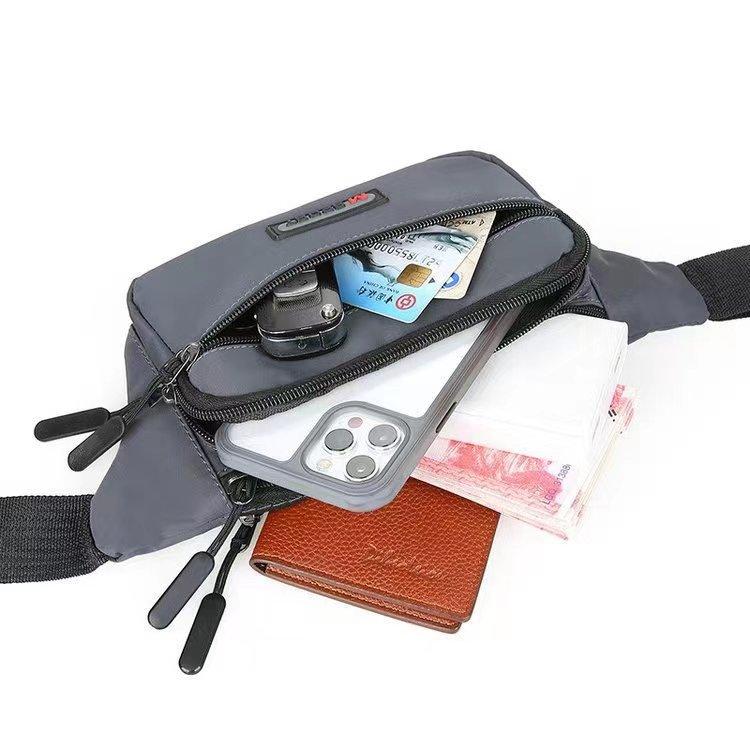 Multifunctional Simple Fanny Pack Men's Cashier Change Bag High-quality Waterproof Nylon Messenger Bag Belt Bag