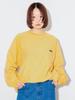 Beamsty ONEITA Pigment Dye Crewneck Sweat, Men's Mustard, Size L, 24AW, 75130692146