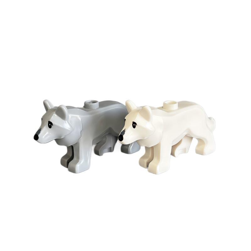MOC Animal Scene Building Blocks Zoo Elephants Giraffes Chimpanzee Camels Goats Camel Parrots Pigeon Accessories Bricks Toys N09