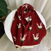 New Year Gift: Winter Cute Japanese Fawn Girl Knitted Scarf