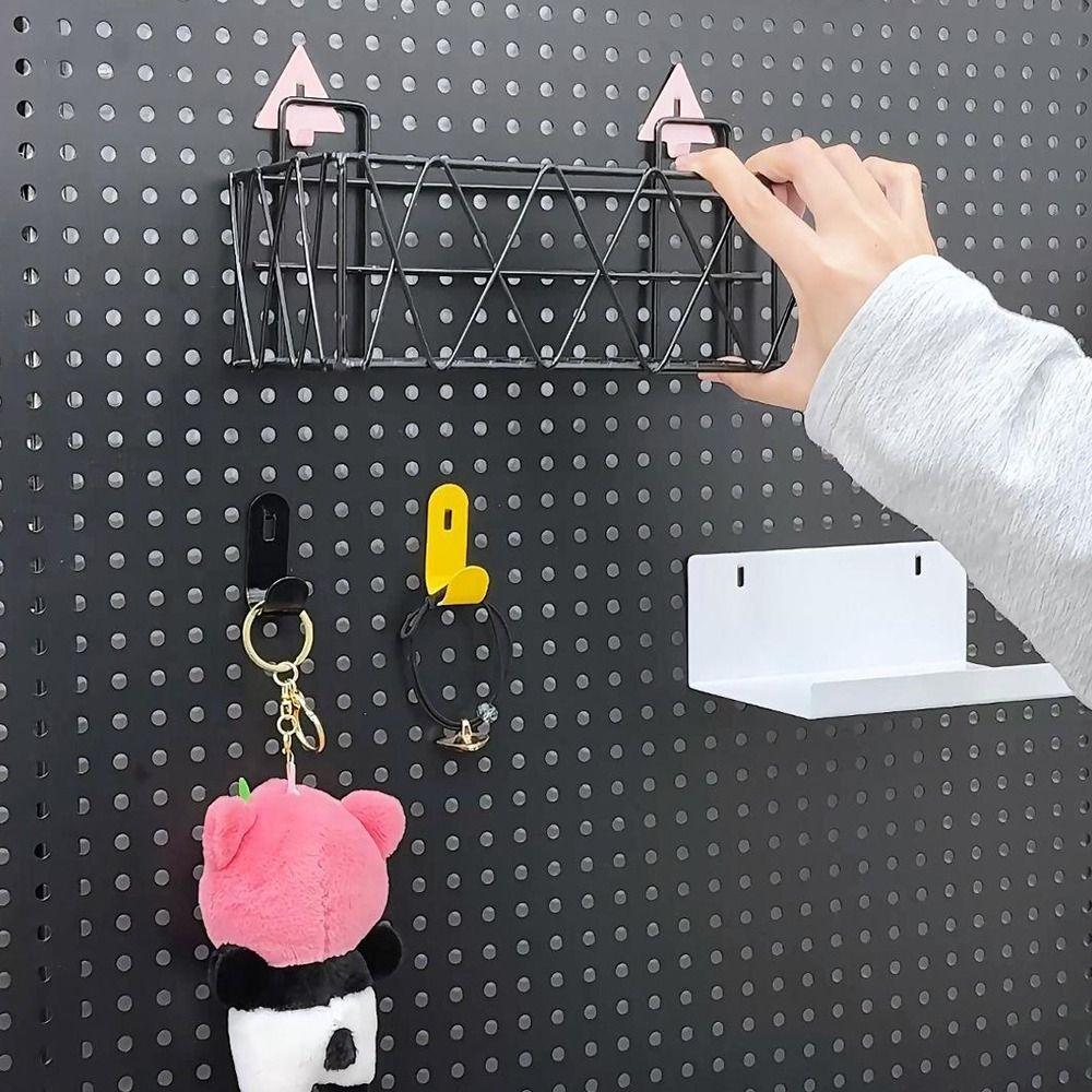 5pcs/set Goods Shelf Slatwall Hook Multi-function Hole Board Hook Holder Convenient Storage Racks