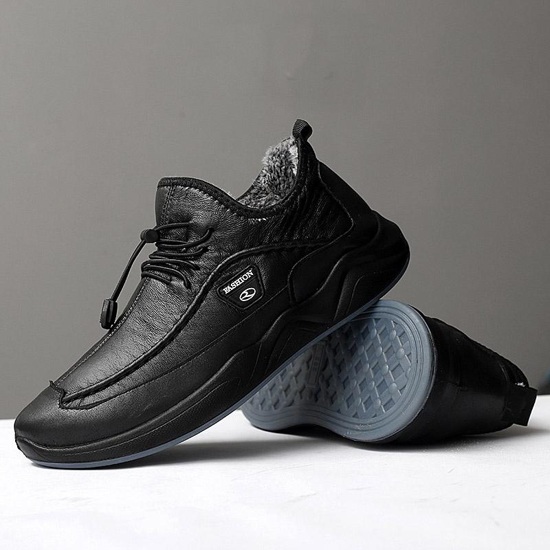 Zimní plus sametové pánské neformální bavlněné boty Staré bavlněné boty Outdoorová obuv