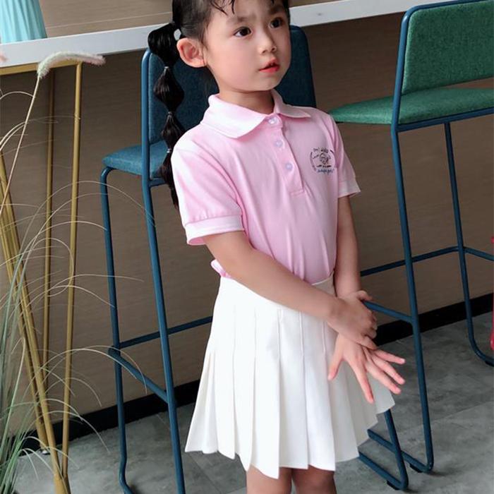 Sommar Vardaglig 4-8 10 12 År Barn Skola Enfärgad Träning Danskjol med Shorts Plisserad Rutig Kjol för Babyflicka