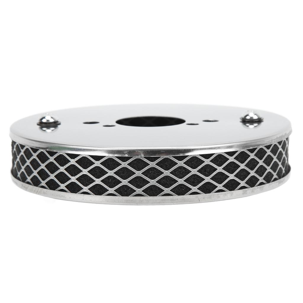 14x3cm High Flow Air Filter Chrome Metal Replacement for SU HS2 1¼ Inch Carburettor