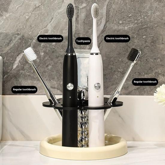 Yousheng Cat Paw Toothbrush Holder Desktop Toothbrush Toothpaste Organizer Cute Electric Toothbrush Stand for Washbasin Bathroom Storage